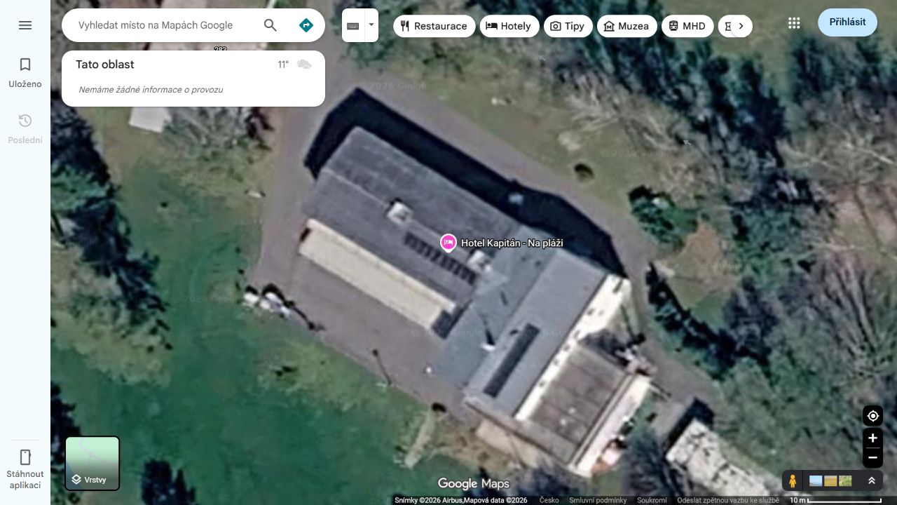 Google Maps satellite view, with original attribution